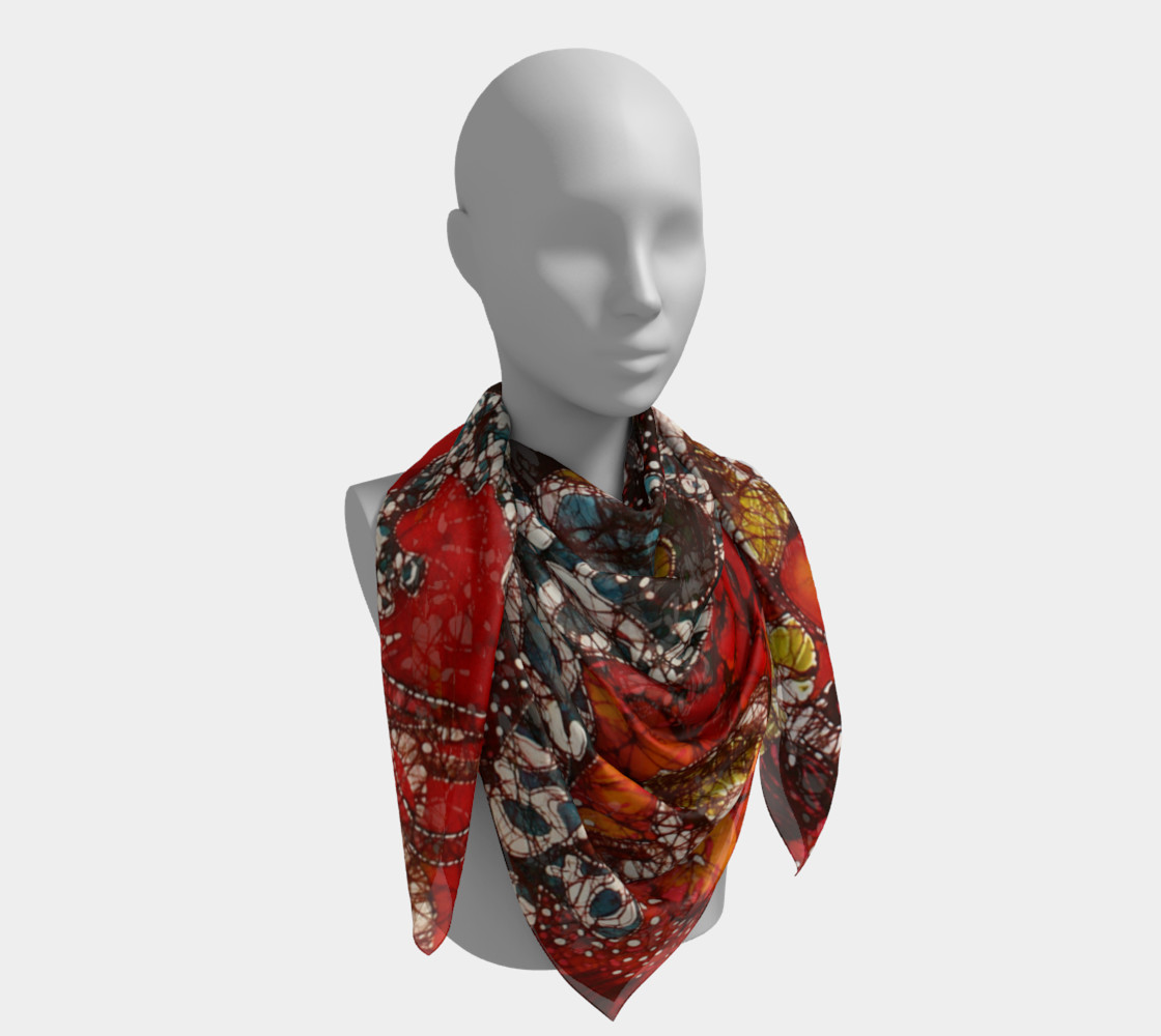 Magical Frogs Square Scarf preview #4