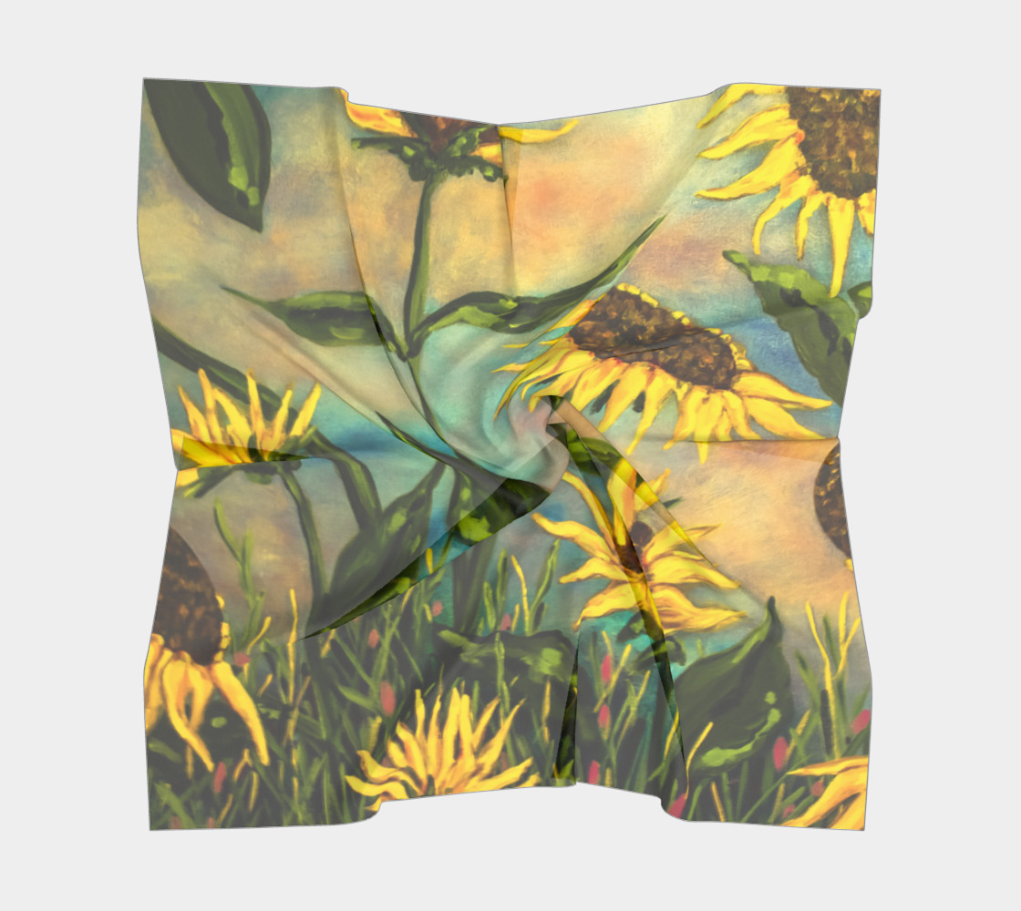 Barry's Sunflowers Scarf preview #5