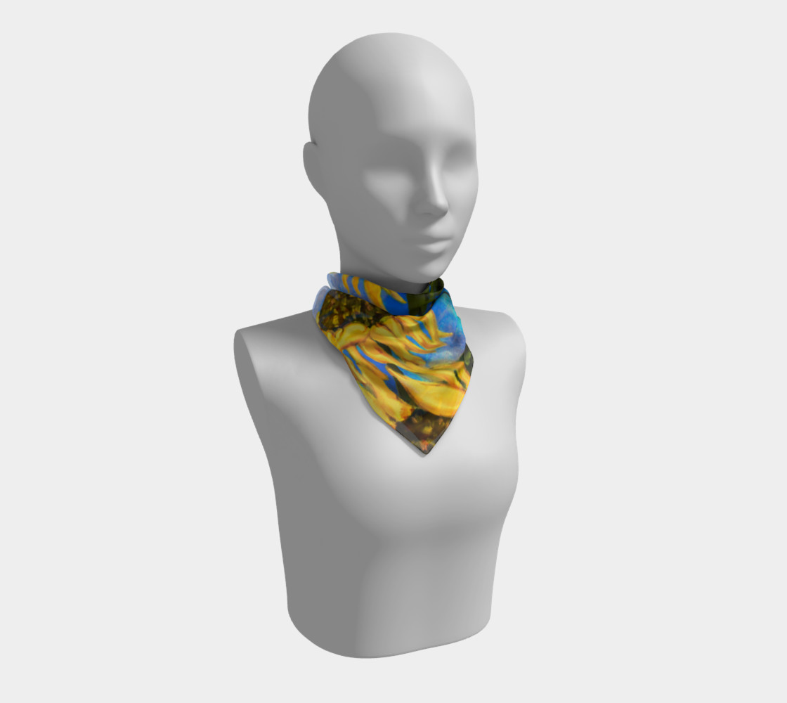 Vibrant Sunflowers Scarf preview #1