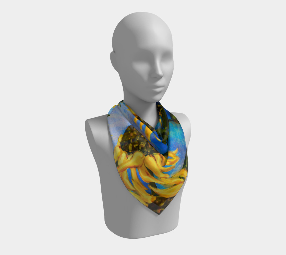 Vibrant Sunflowers Scarf preview #2