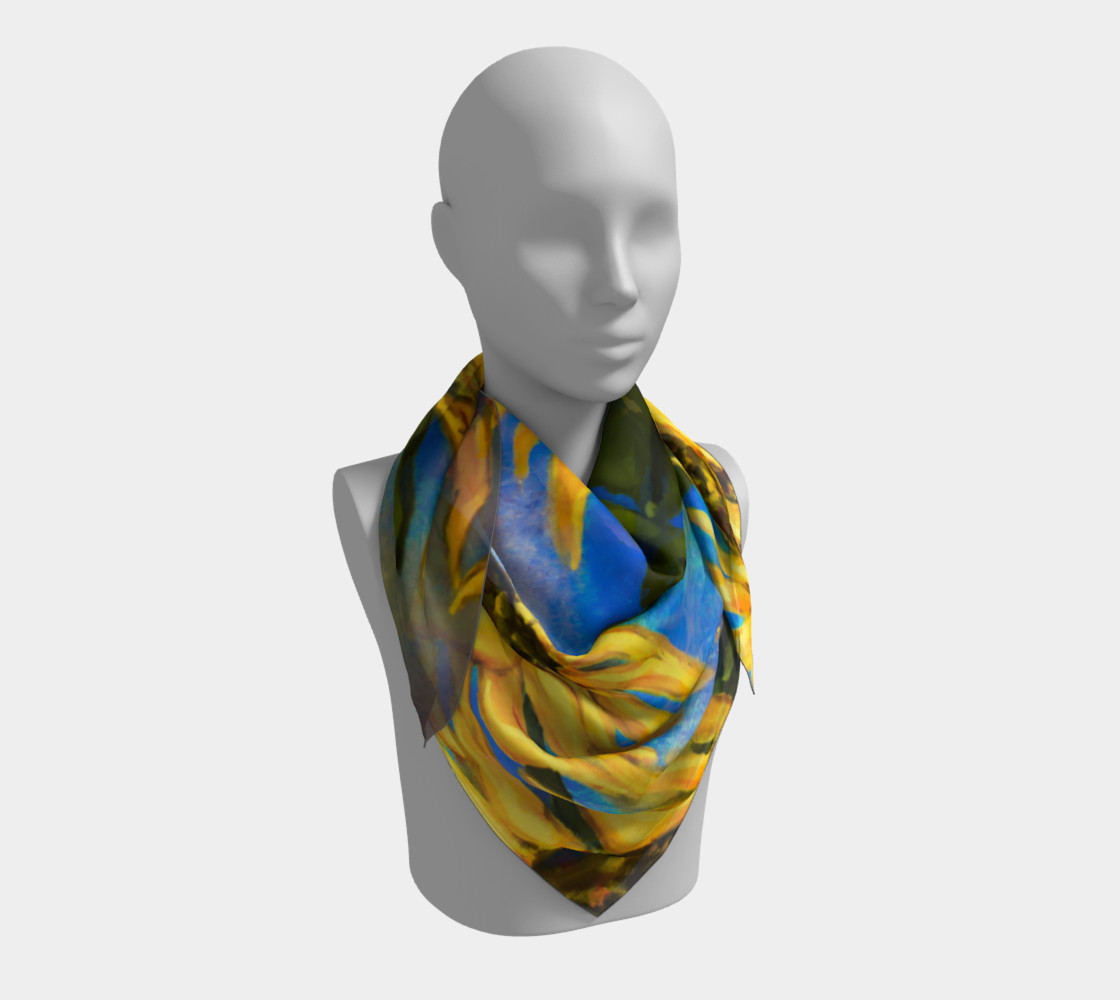 Vibrant Sunflowers Scarf preview #3