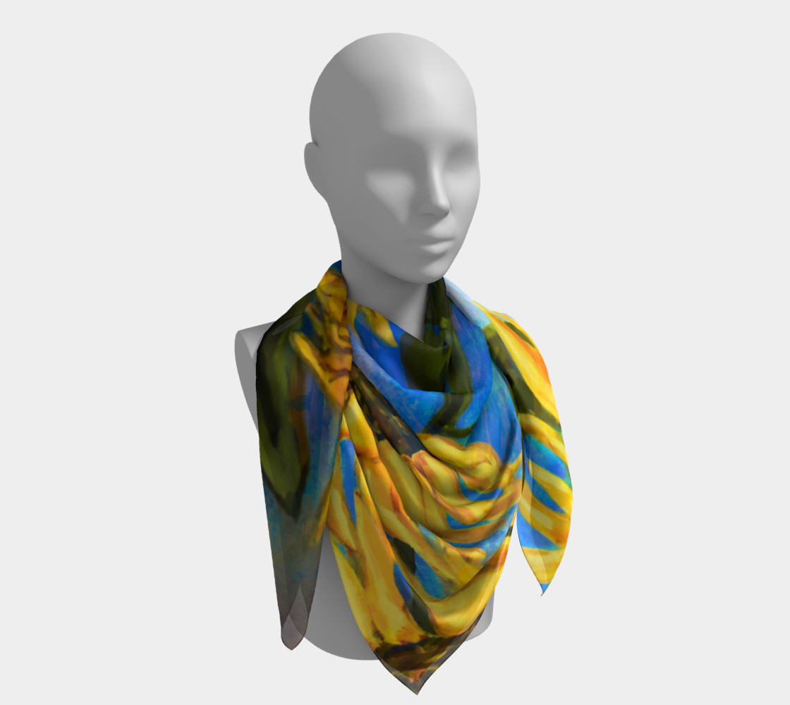 Vibrant Sunflowers Scarf preview #4