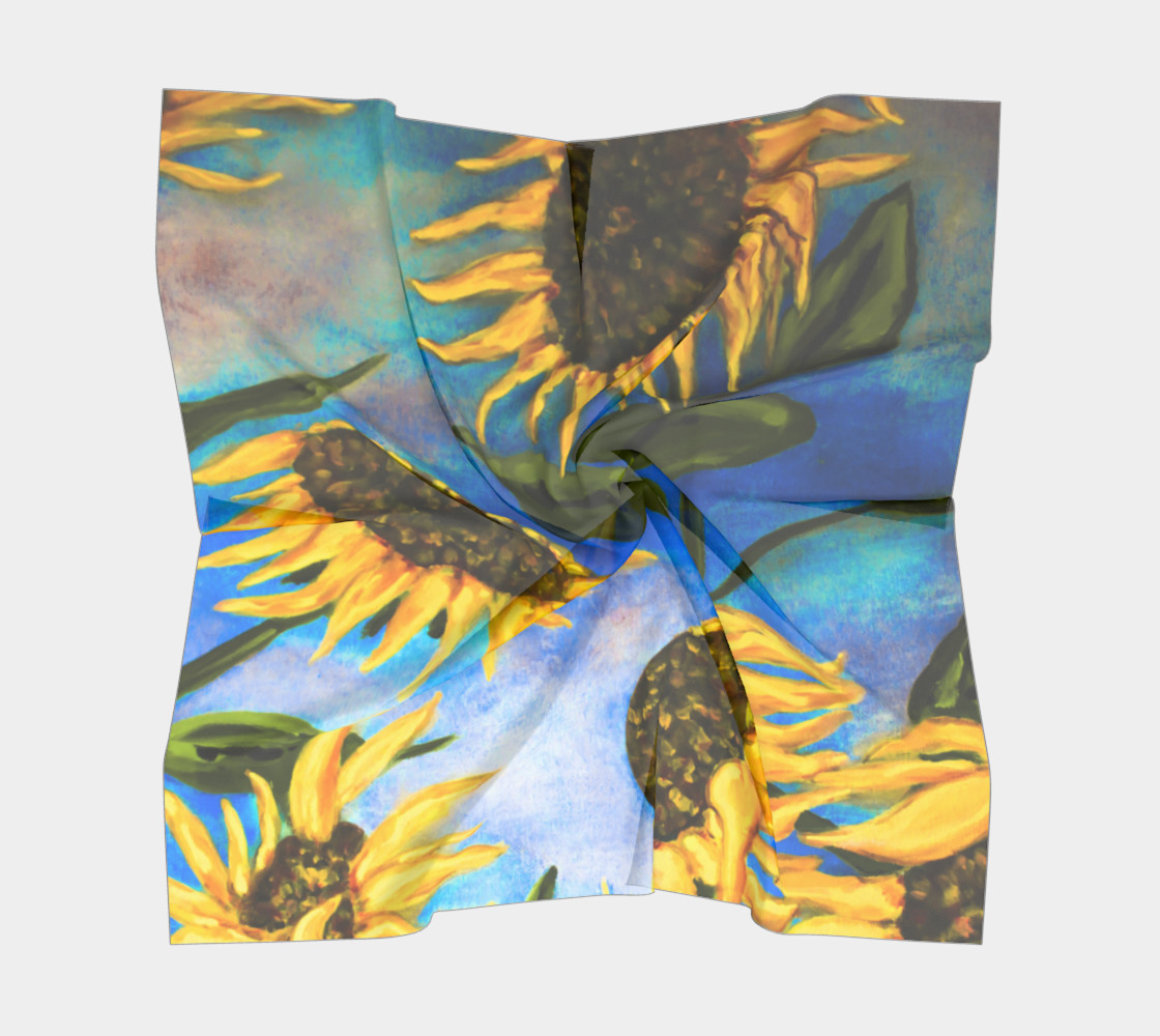 Vibrant Sunflowers Scarf preview #5