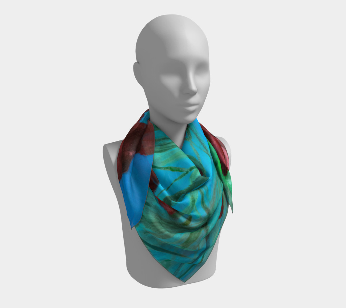 Linda's Poppies Scarf preview #3