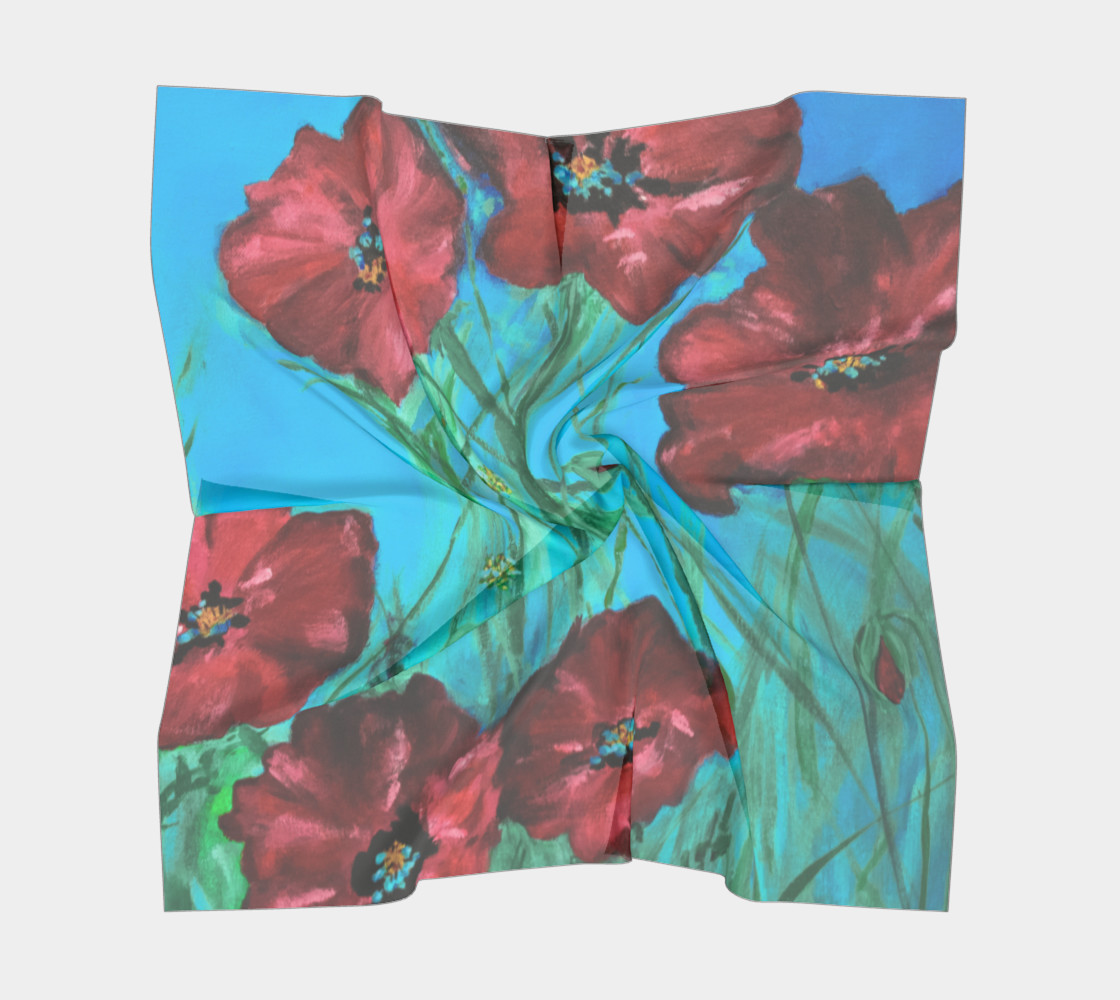 Linda's Poppies Scarf preview #5
