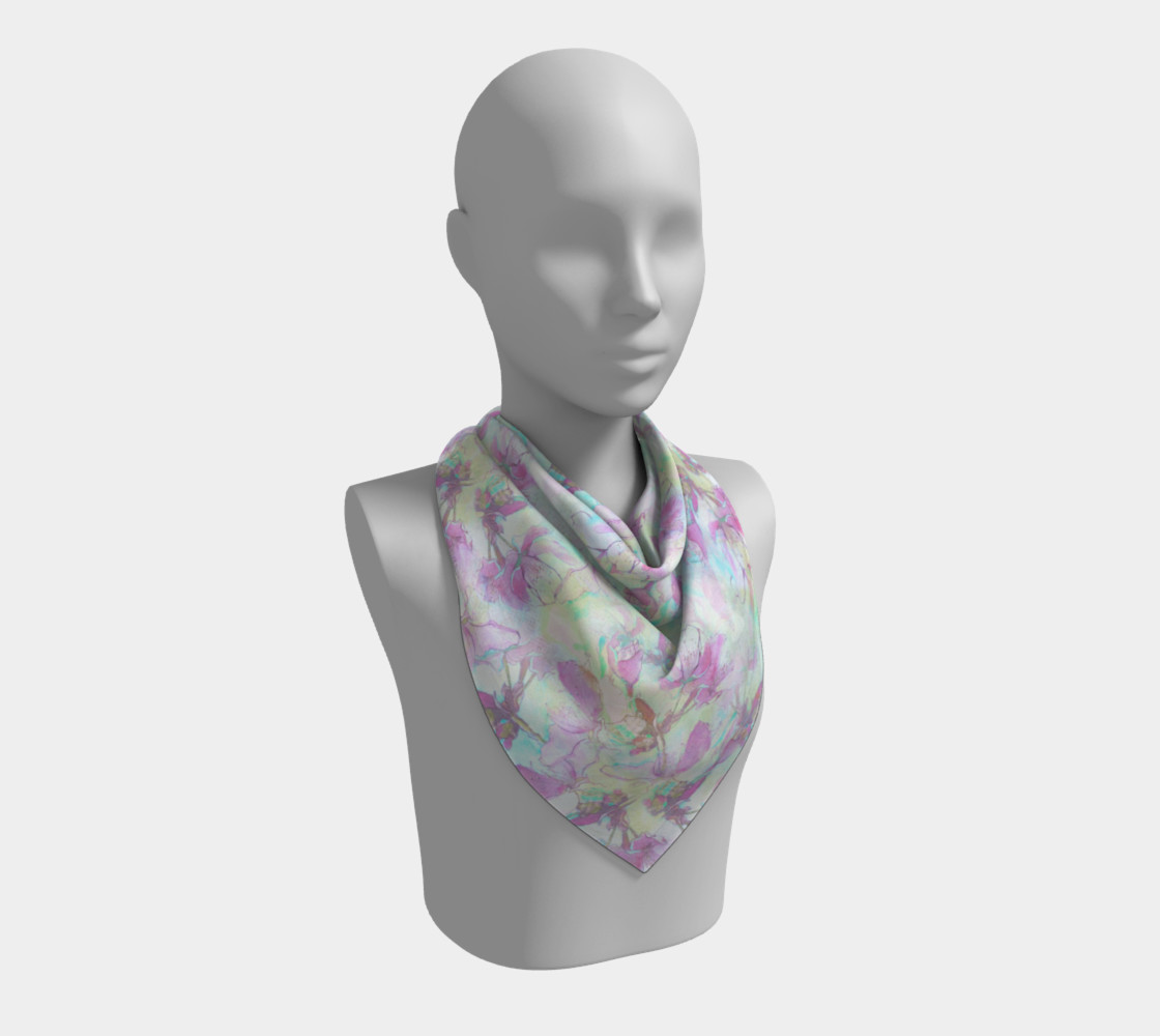 Flowering Apple 36 inch Square Scarf preview #2