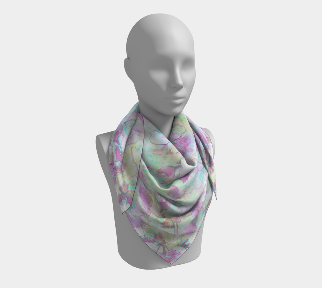Flowering Apple 36 inch Square Scarf preview #3