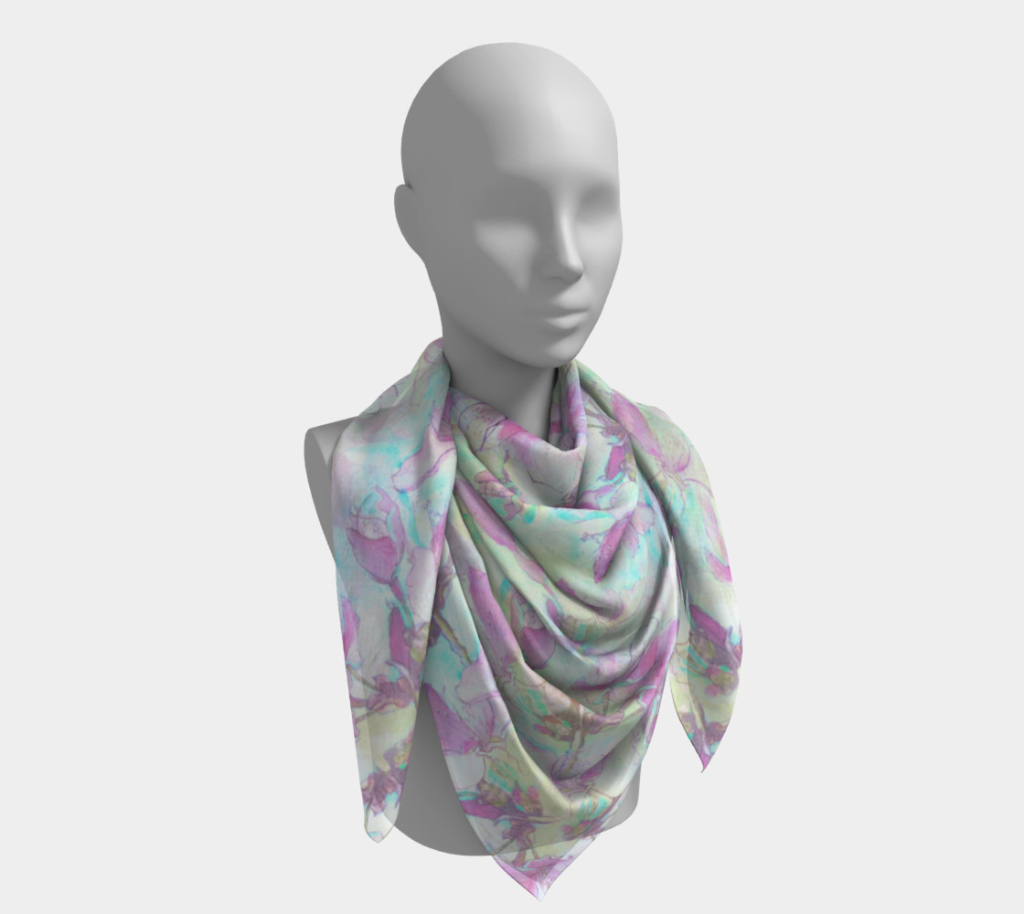 Flowering Apple 36 inch Square Scarf preview #4