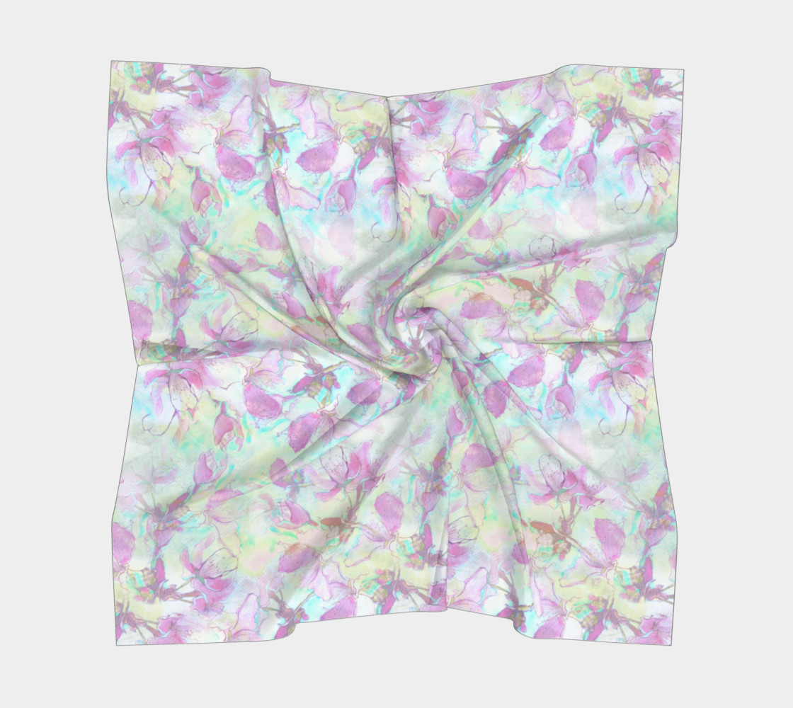 Flowering Apple 36 inch Square Scarf preview #5