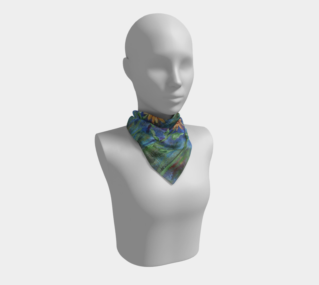 Sunflower Denim Scarf Large preview #1