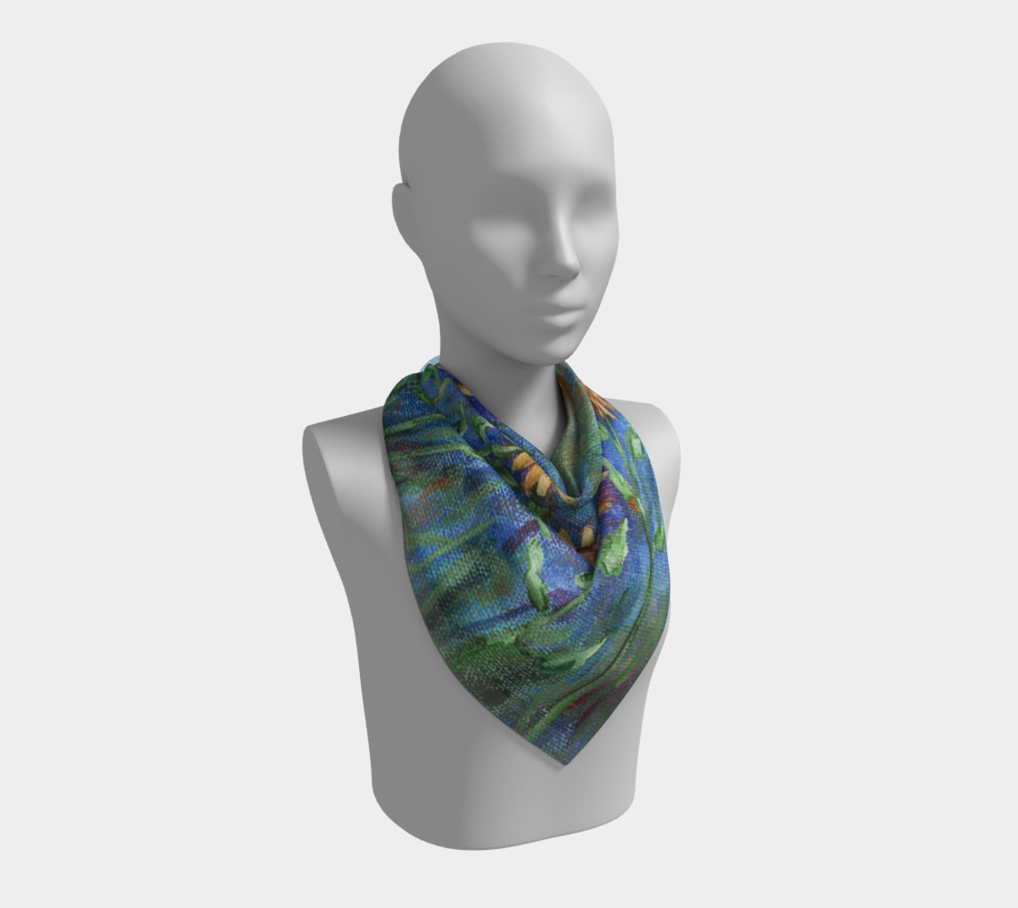 Sunflower Denim Scarf Large preview #2