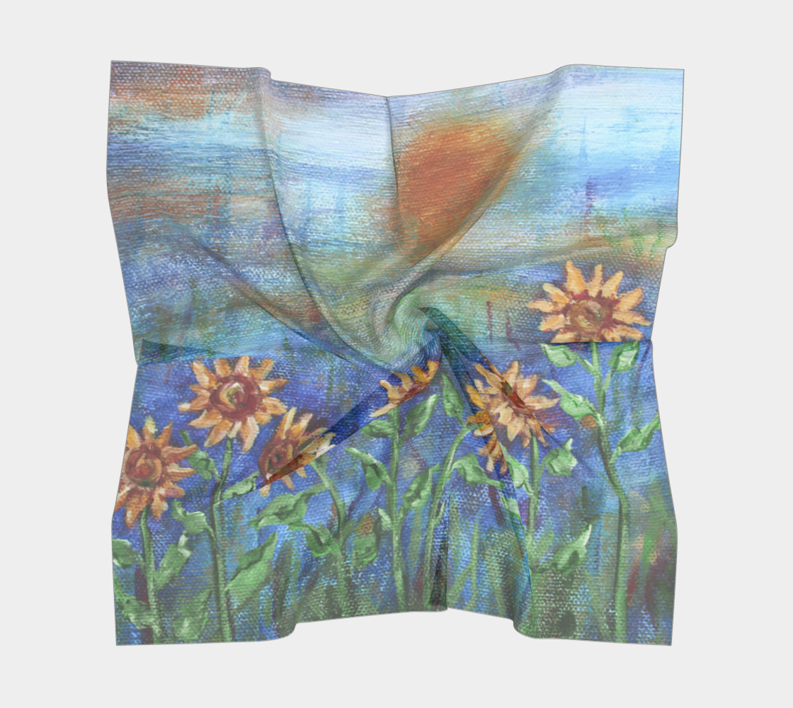 Sunflower Denim Scarf Large preview #5