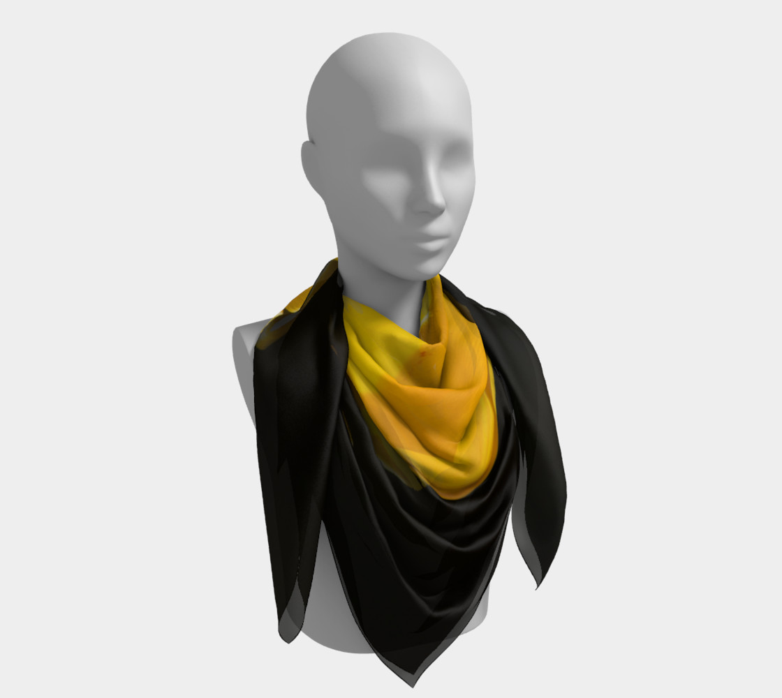 Yellow Tulip Big Square Scarf preview #4