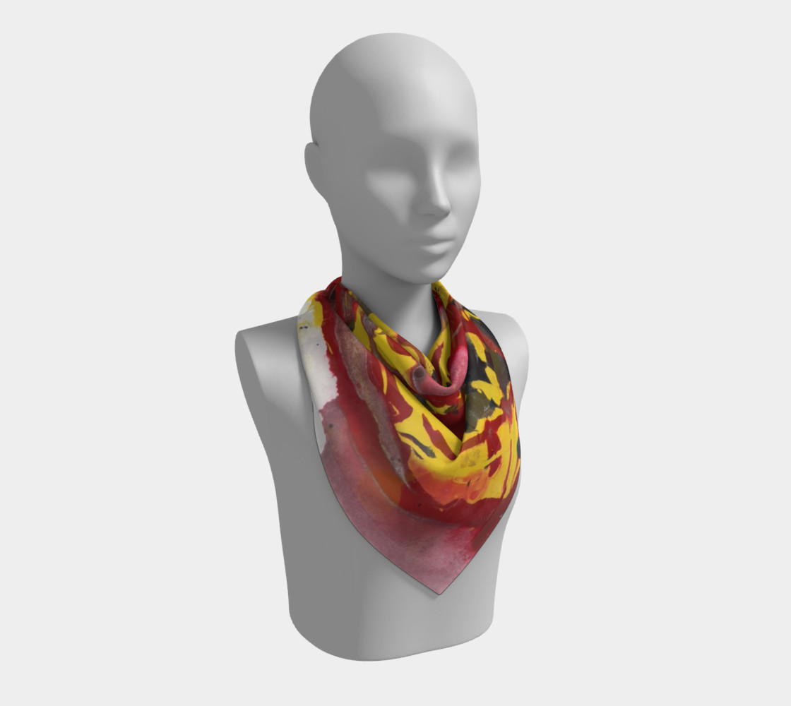 Swirling Fire Square Scarf Miniature #3