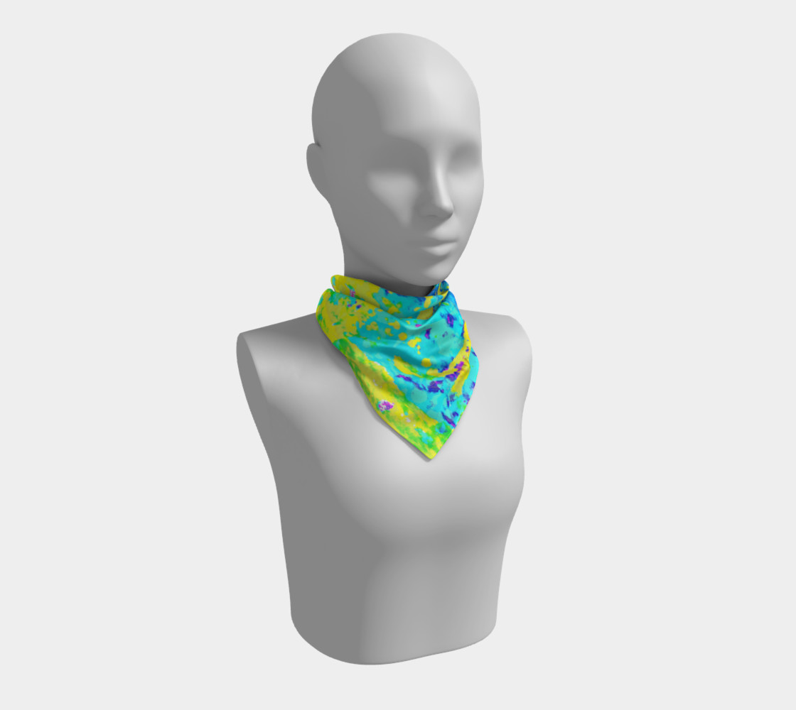 Aperçu de Running Through Magic Trees Square Scarf #1