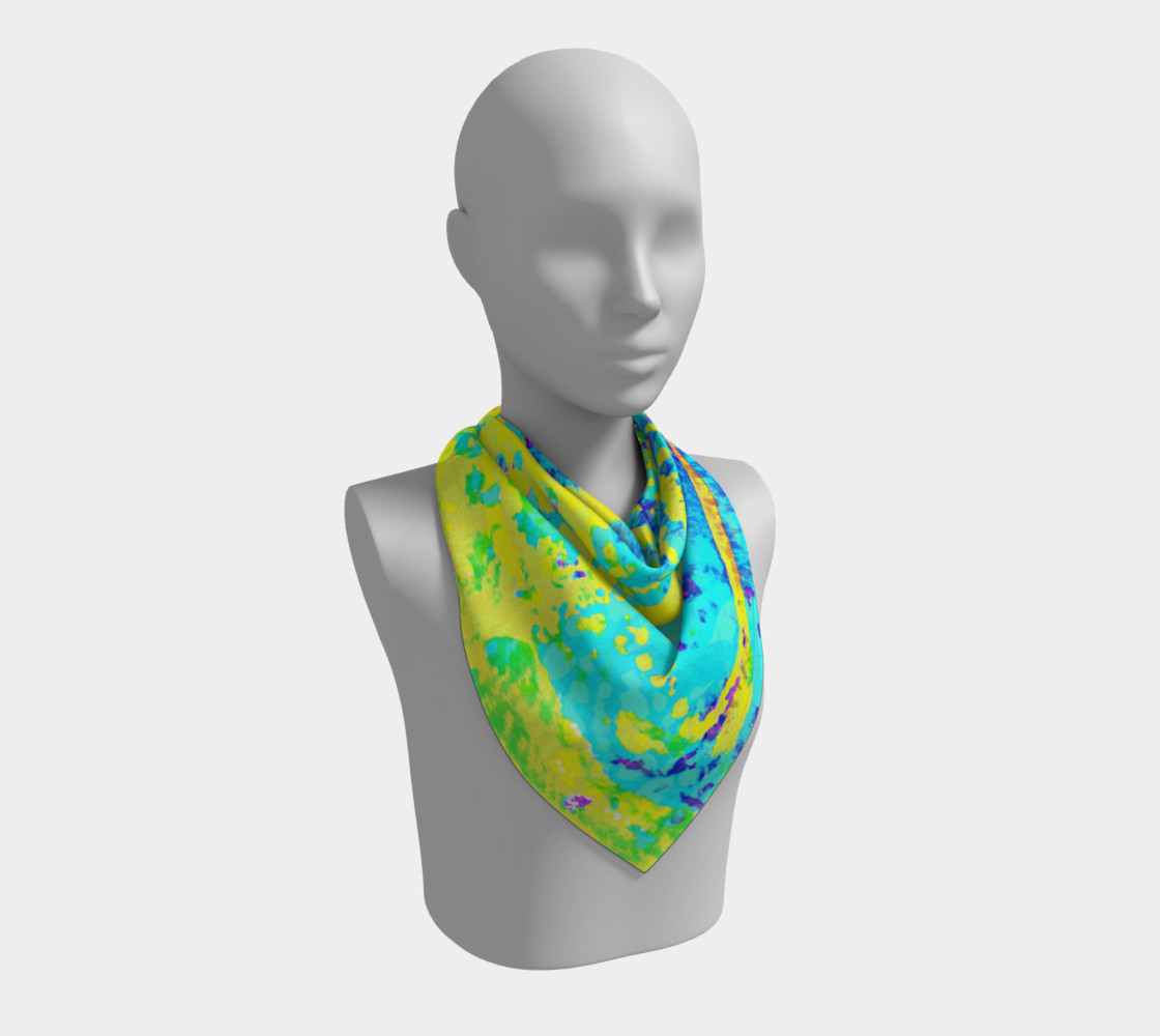Aperçu de Running Through Magic Trees Square Scarf #2