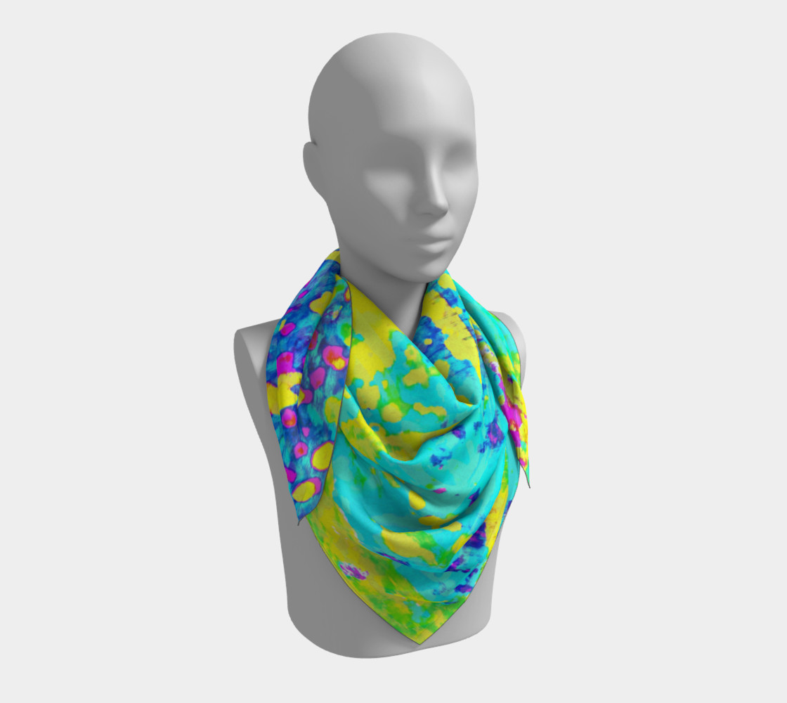 Aperçu de Running Through Magic Trees Square Scarf #3