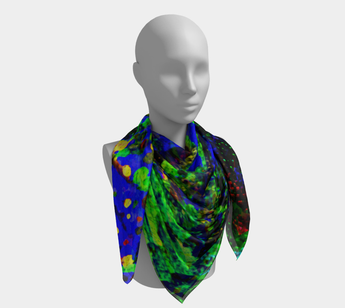 Aperçu de Magic Trees at Midnight Square Scarf #4