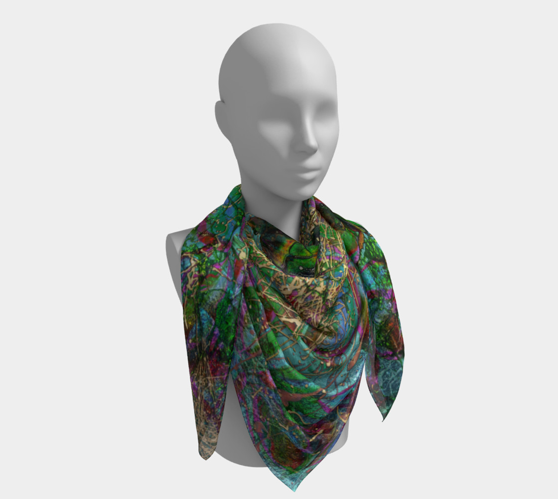 Aperçu de Wandering beautiful beetles Big Square Scarf #4