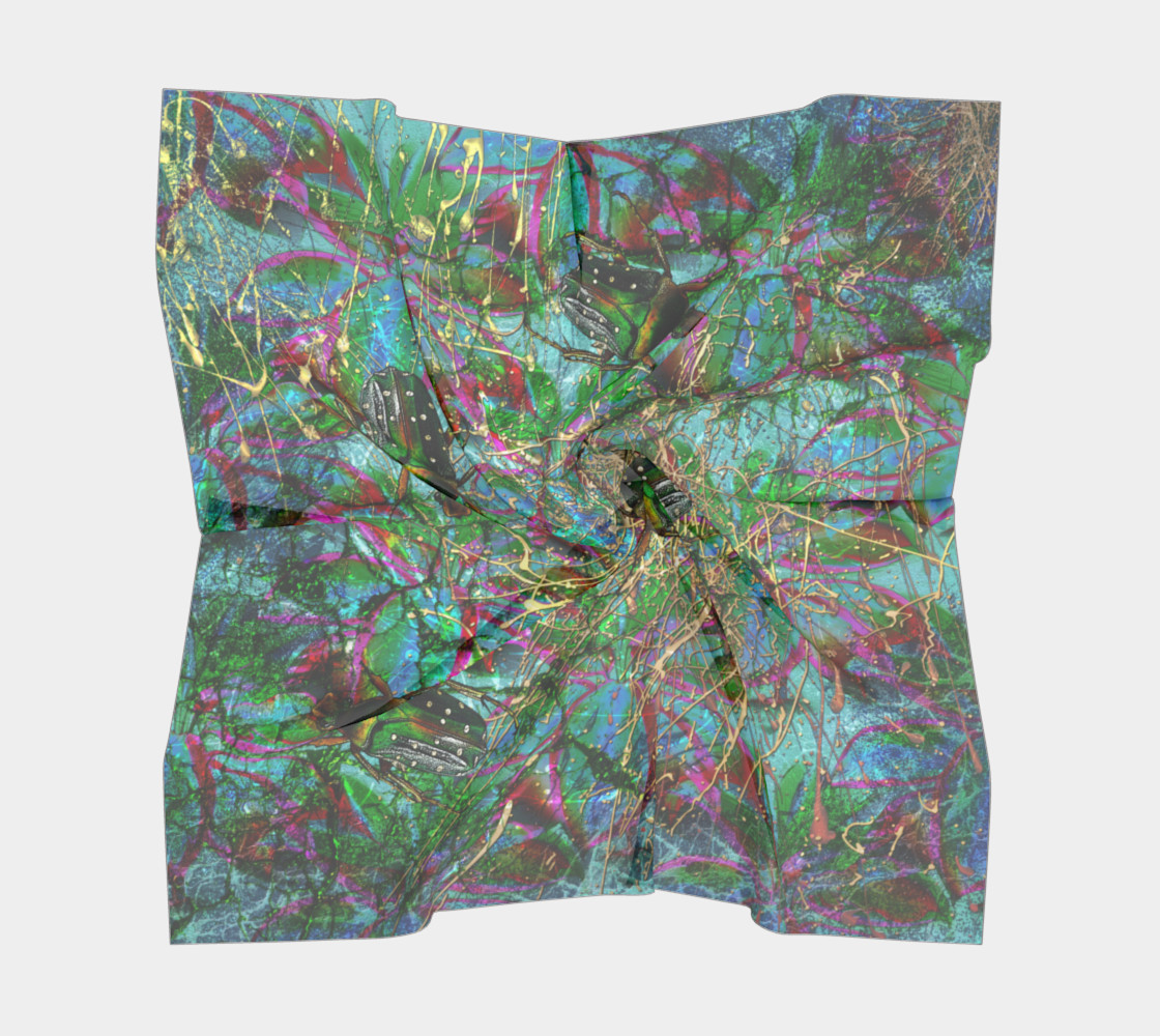 Aperçu de Wandering beautiful beetles Big Square Scarf #5
