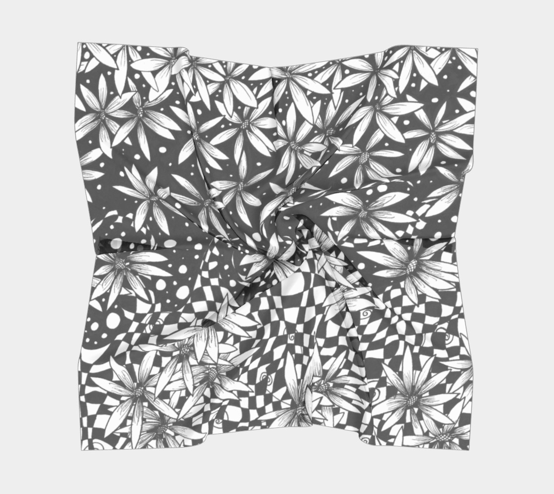 Aperçu de Floral Transformation Small Scarf #5