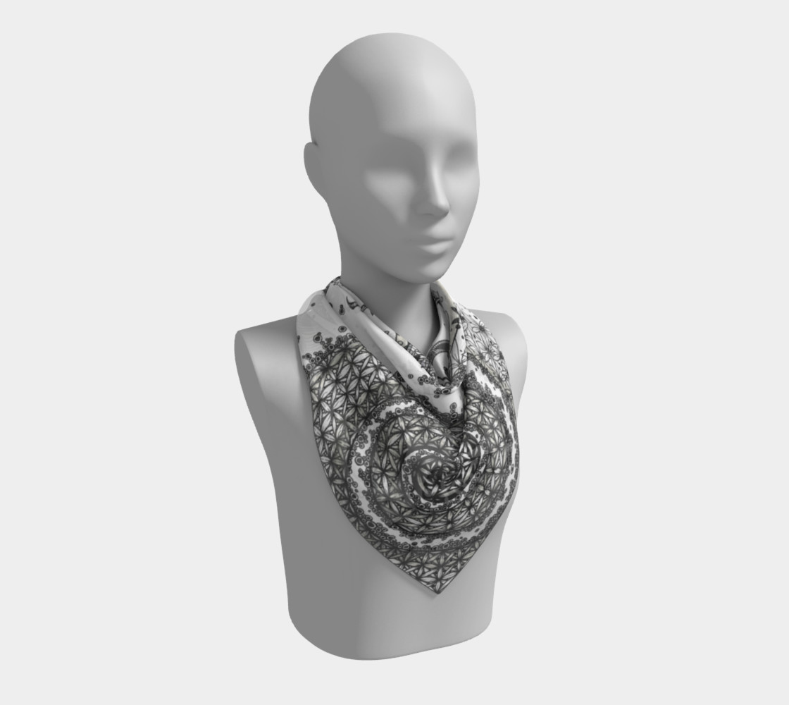 Dragonfly Sacred Geometry Scarf preview #2