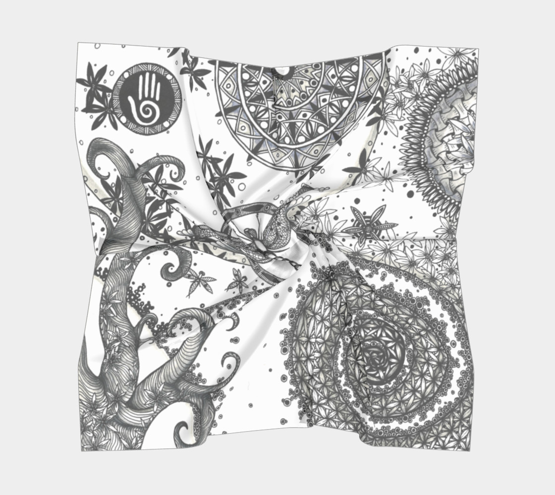 Dragonfly Sacred Geometry Scarf preview #5