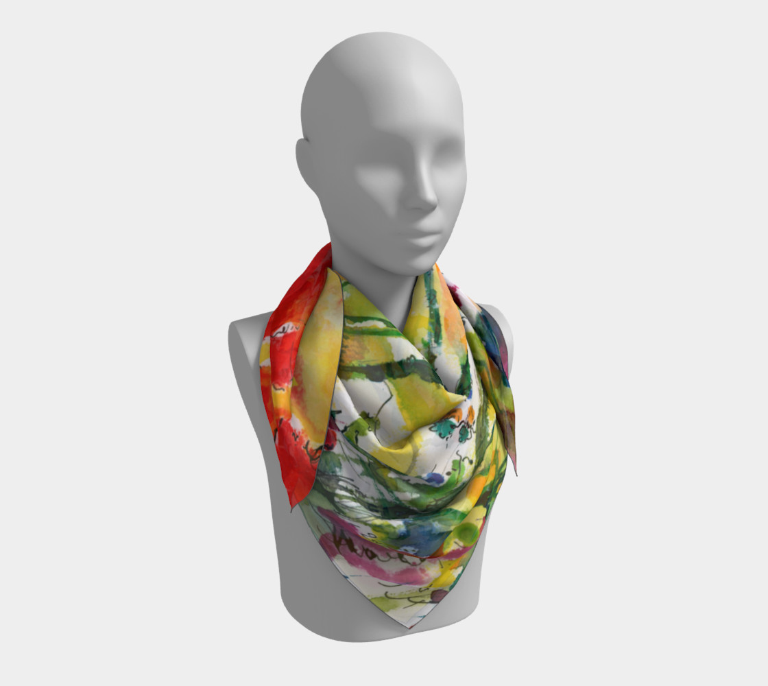 Flowers Provence Square Scarf preview #3