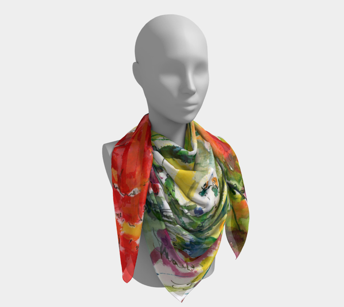 Flowers Provence Square Scarf preview #4