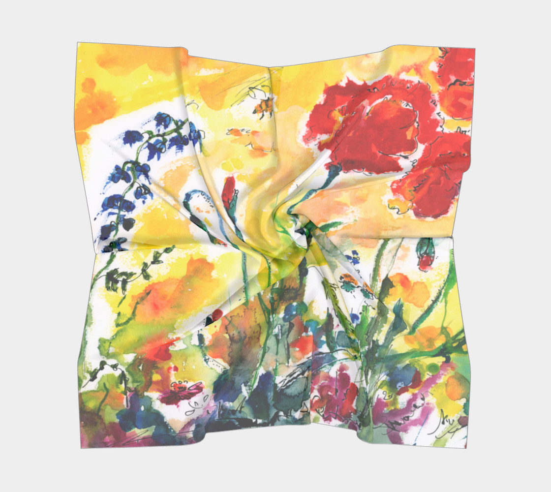 Flowers Provence Square Scarf preview #5