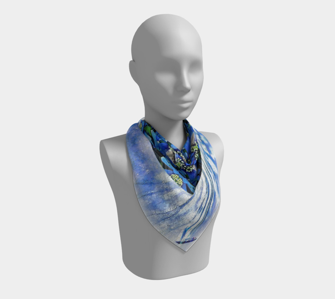 Freedom and Love Large Silk Scarf preview #2