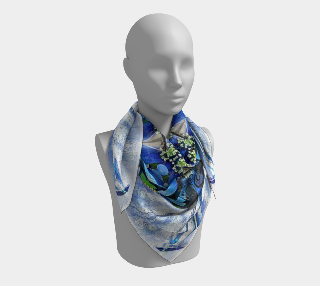 Freedom and Love Large Silk Scarf preview #3