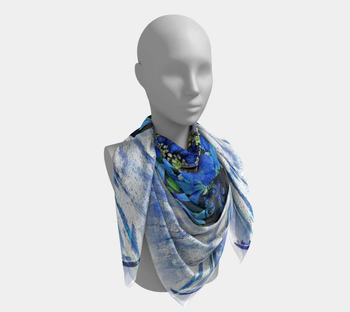 Freedom and Love Large Silk Scarf preview #4