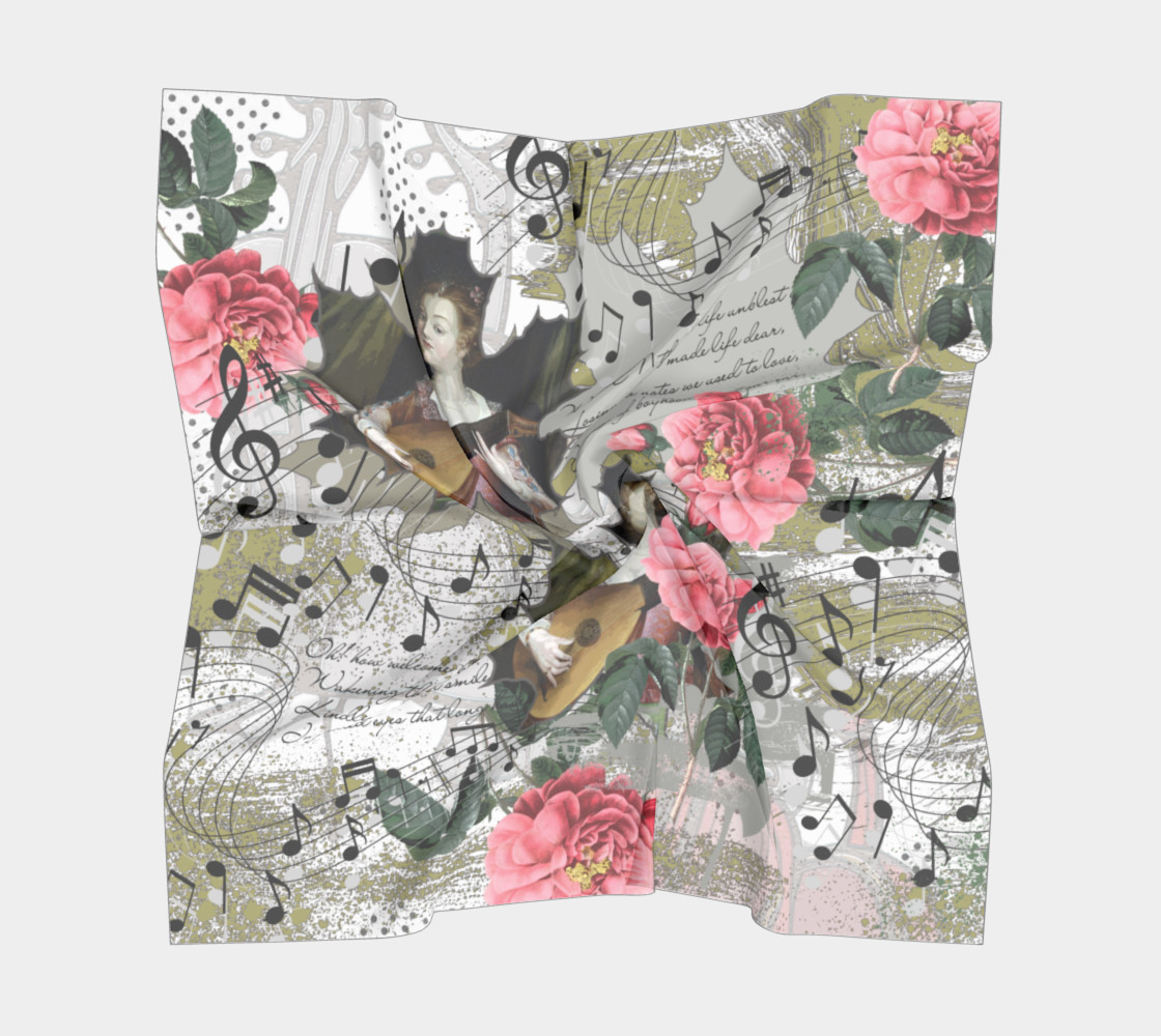 Music Square Scarf preview #5