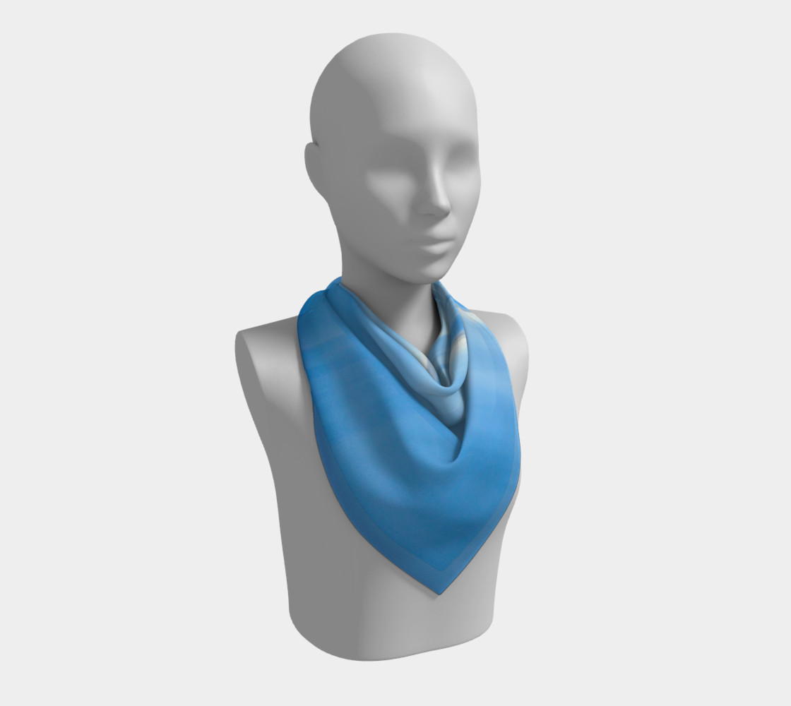 Ocean Blue Square Scarf preview #2