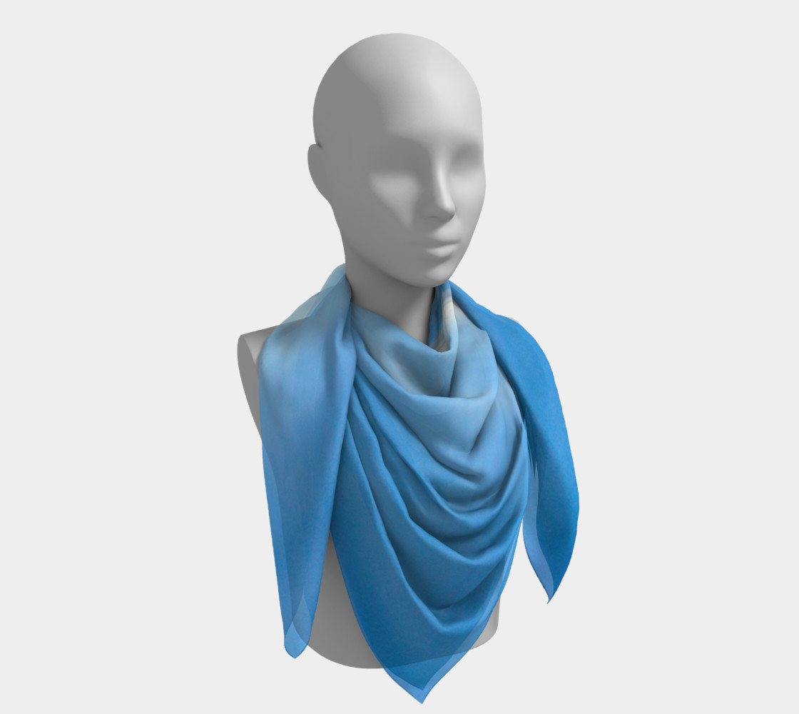 Ocean Blue Square Scarf preview #4