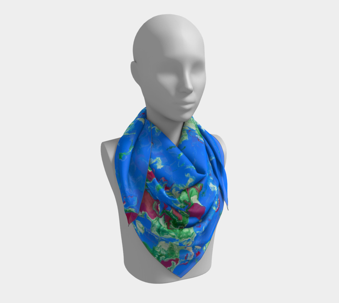Summer Air Square Scarf 3D preview