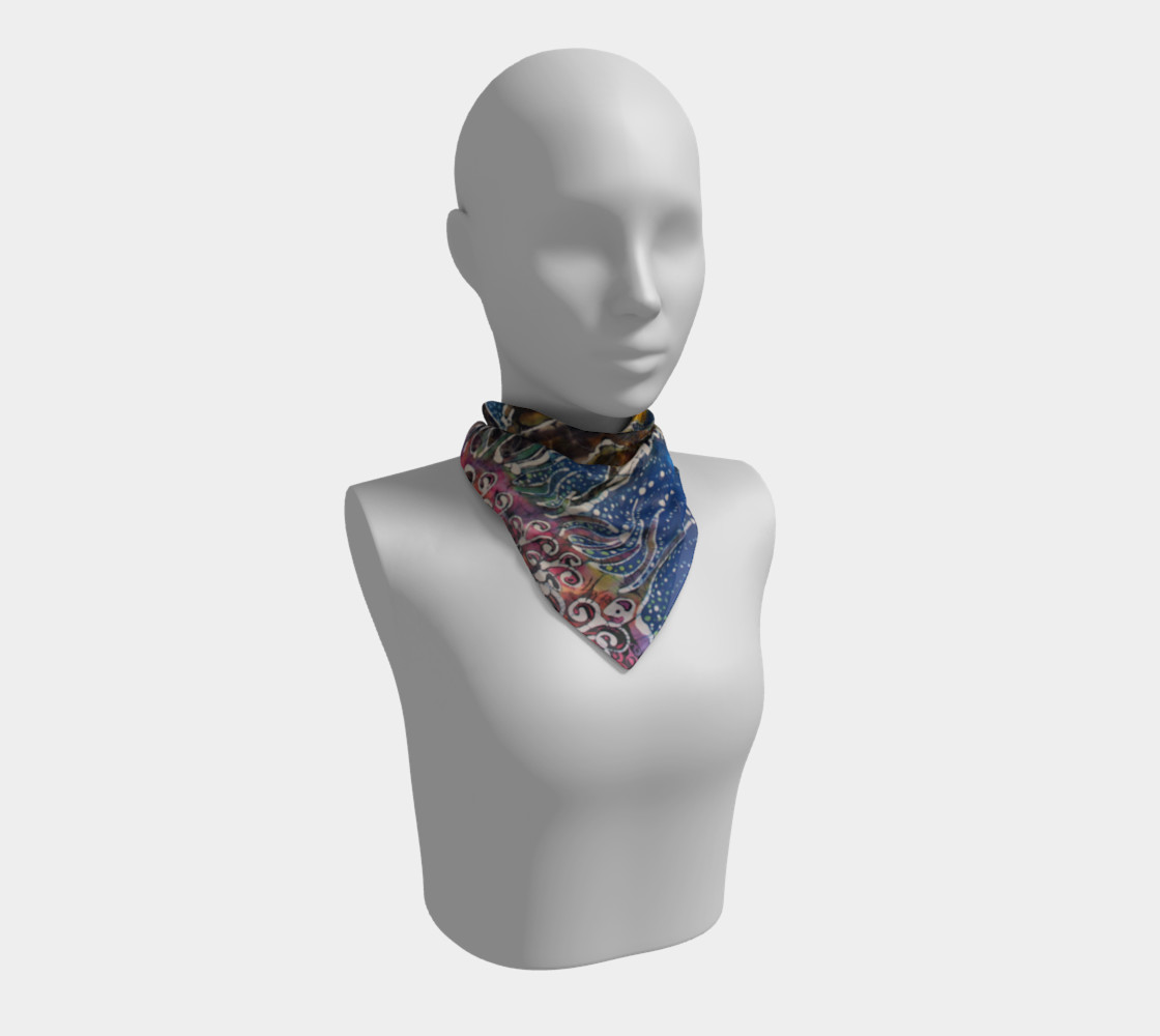 Hills Alive With Llamas Square Scarf preview #1
