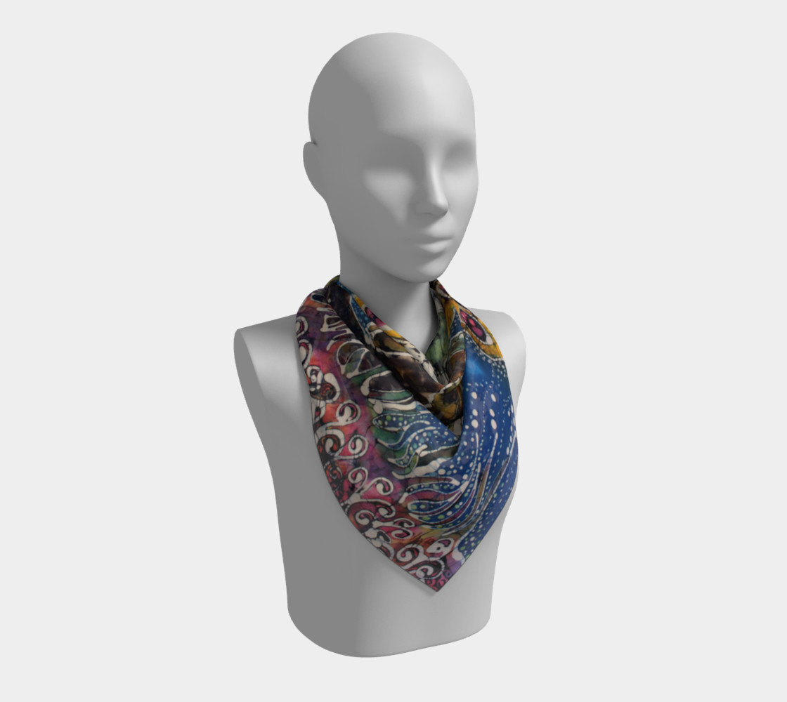 Hills Alive With Llamas Square Scarf preview #2