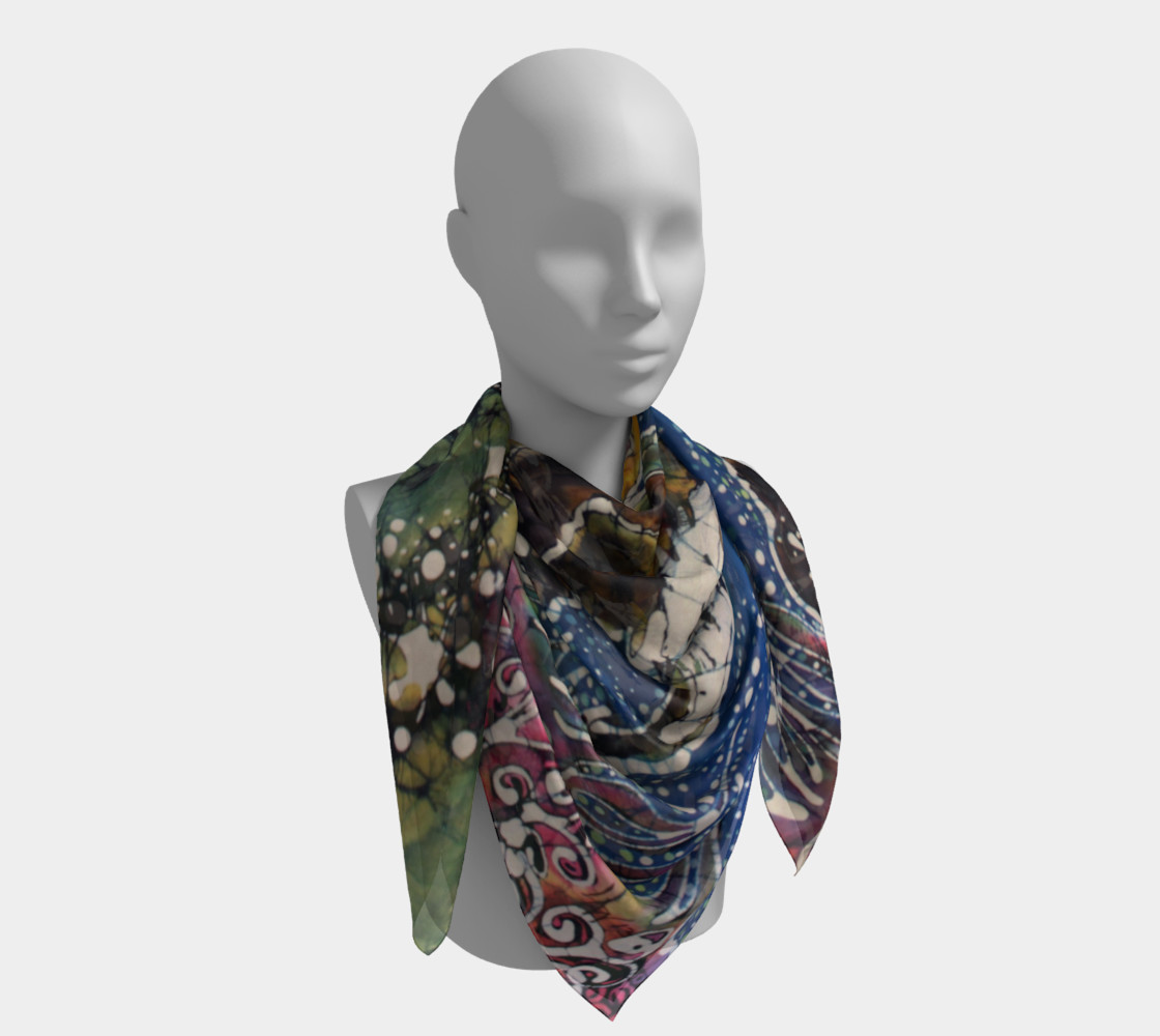Hills Alive With Llamas Square Scarf preview #4