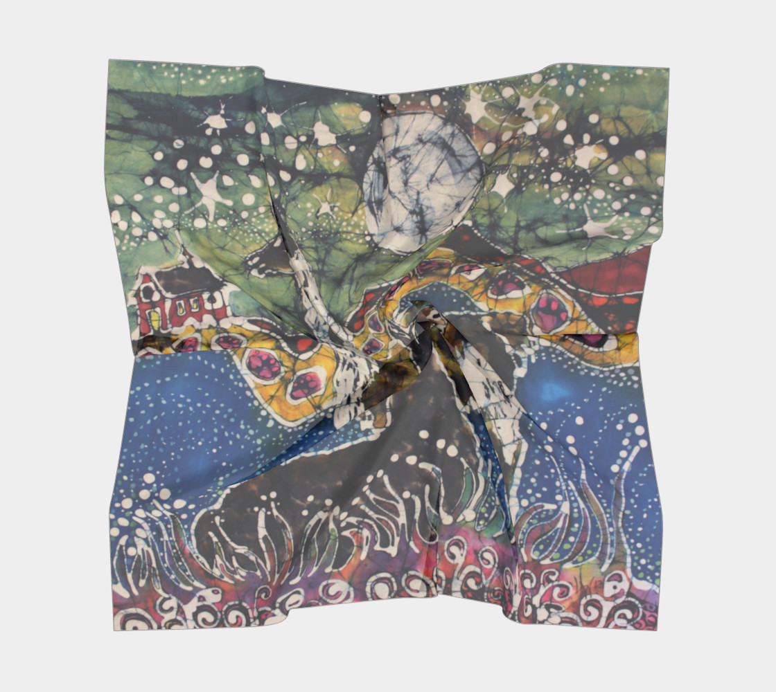 Hills Alive With Llamas Square Scarf preview #5
