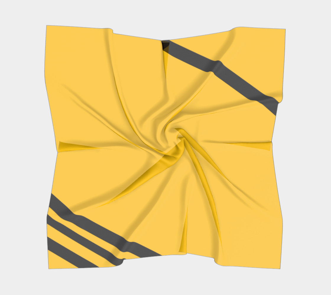 Yinz Black and Yellow Square Scarf preview #5