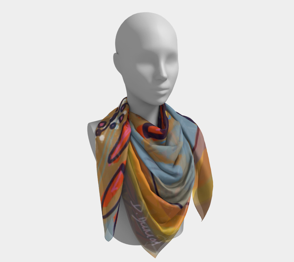 Square scarf-Bouquet preview #4