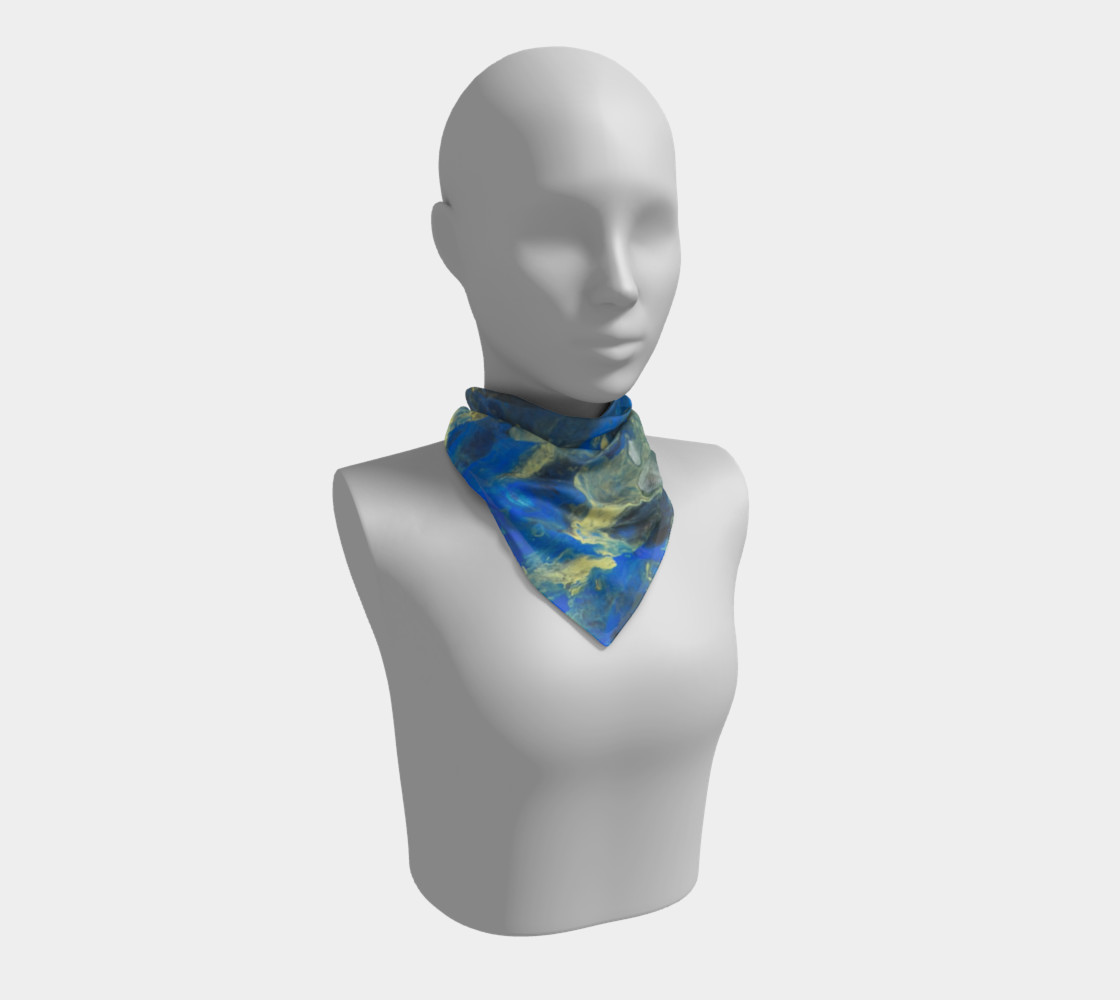 Flowers in the Sky Square Scarf Miniature #2
