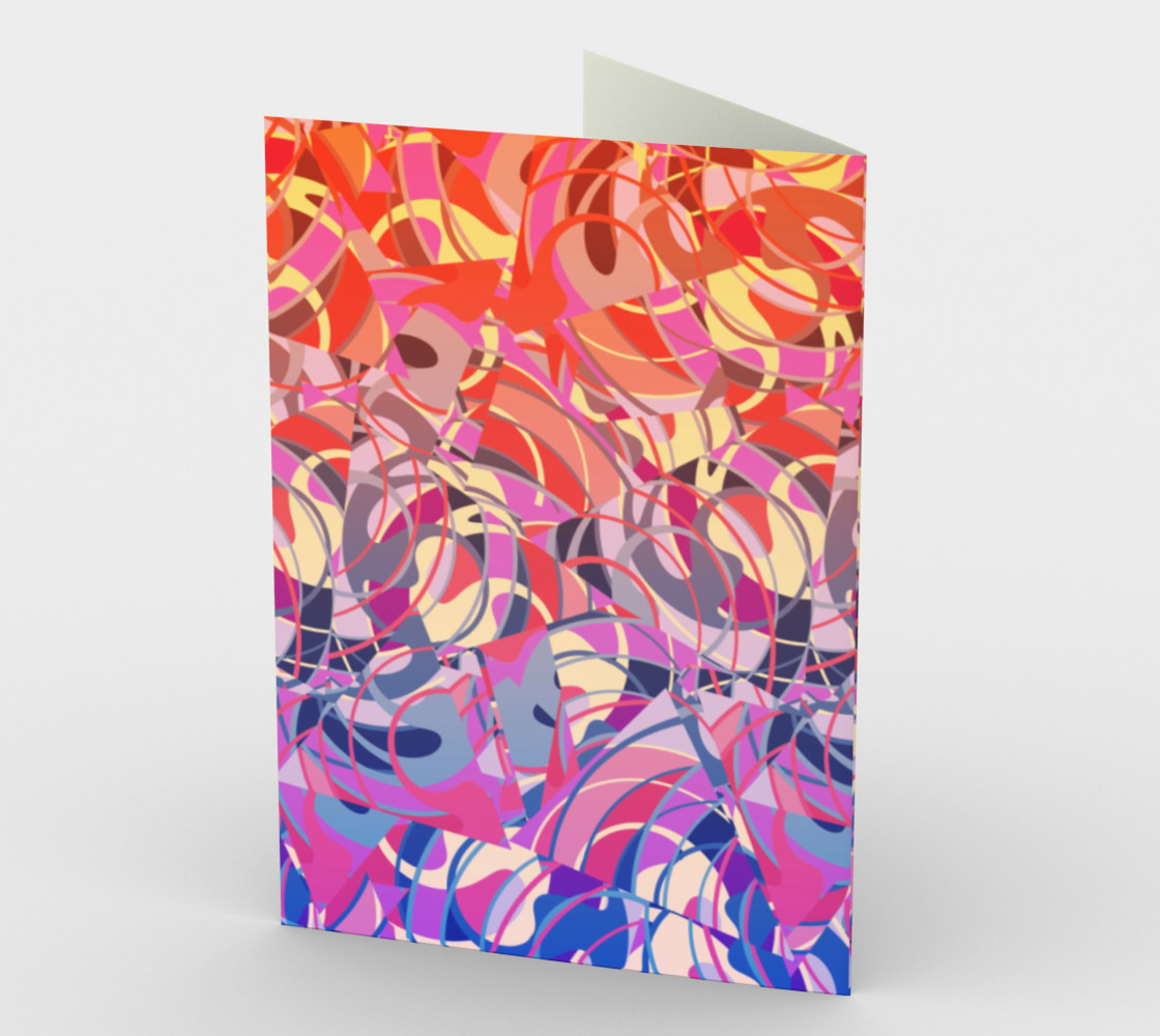 Summer Sunset Abstract - Purples and Reds preview #2