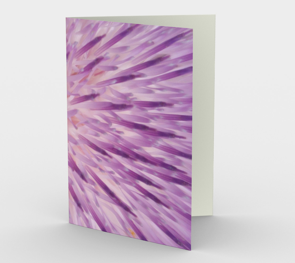 Purple Bud Explosion Stationary Card portrait landscape thumbnail #2