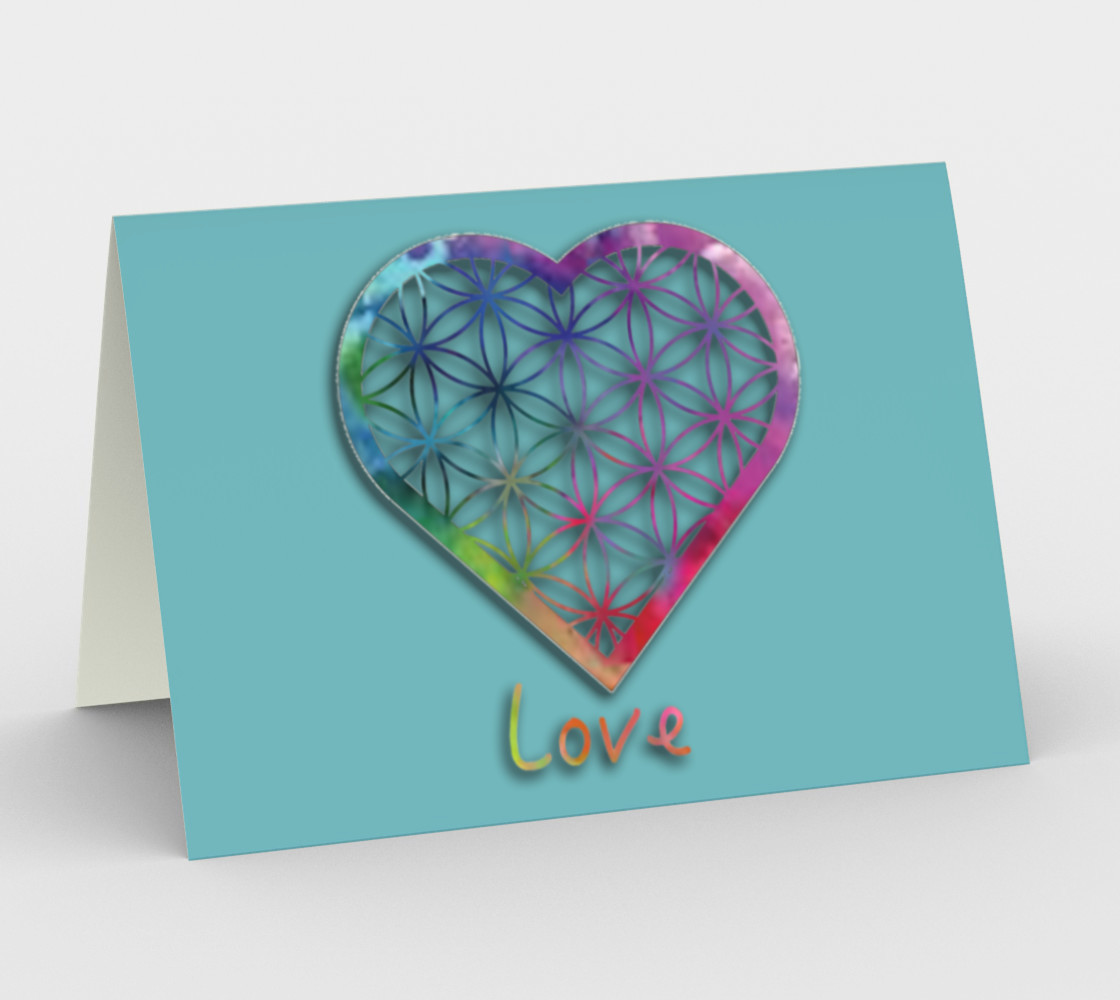 Flower of Life Valentines Card Multi thumbnail #2