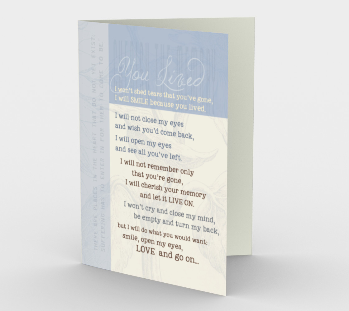 0064.You Lived Card by Deloresart preview #1