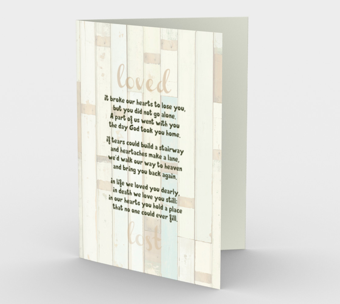 0447.It Broke Our Hearts to Lose You Card by Deloresart preview #1