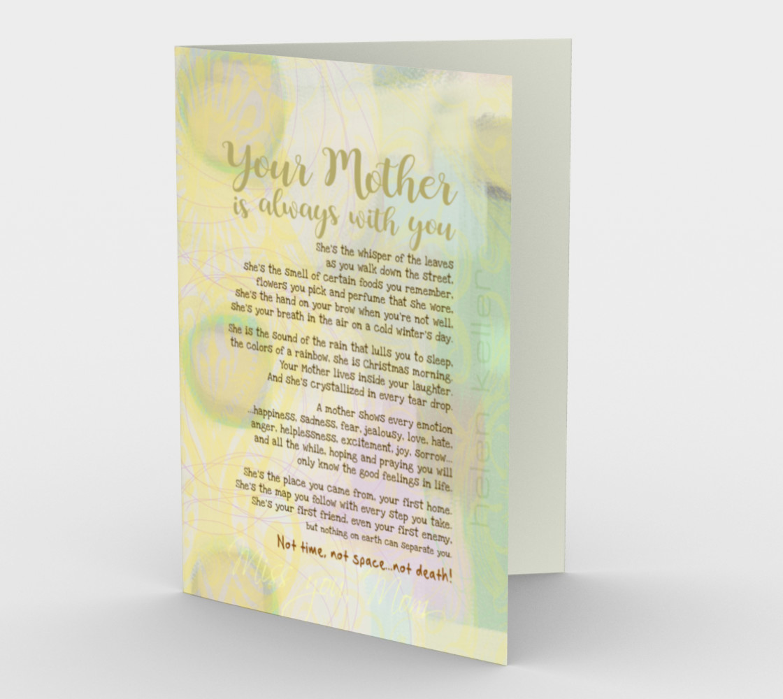 0516.Your Mother Is Always With You Card by Deloresart preview #1